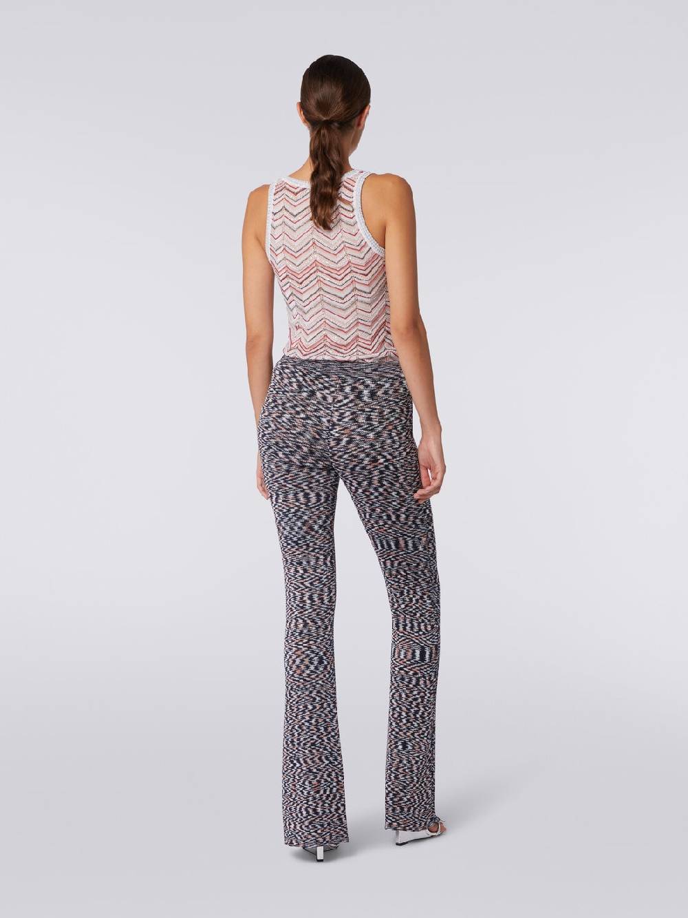 Missoni Pantaloni flare in misto viscosa fiammata Shopping Online