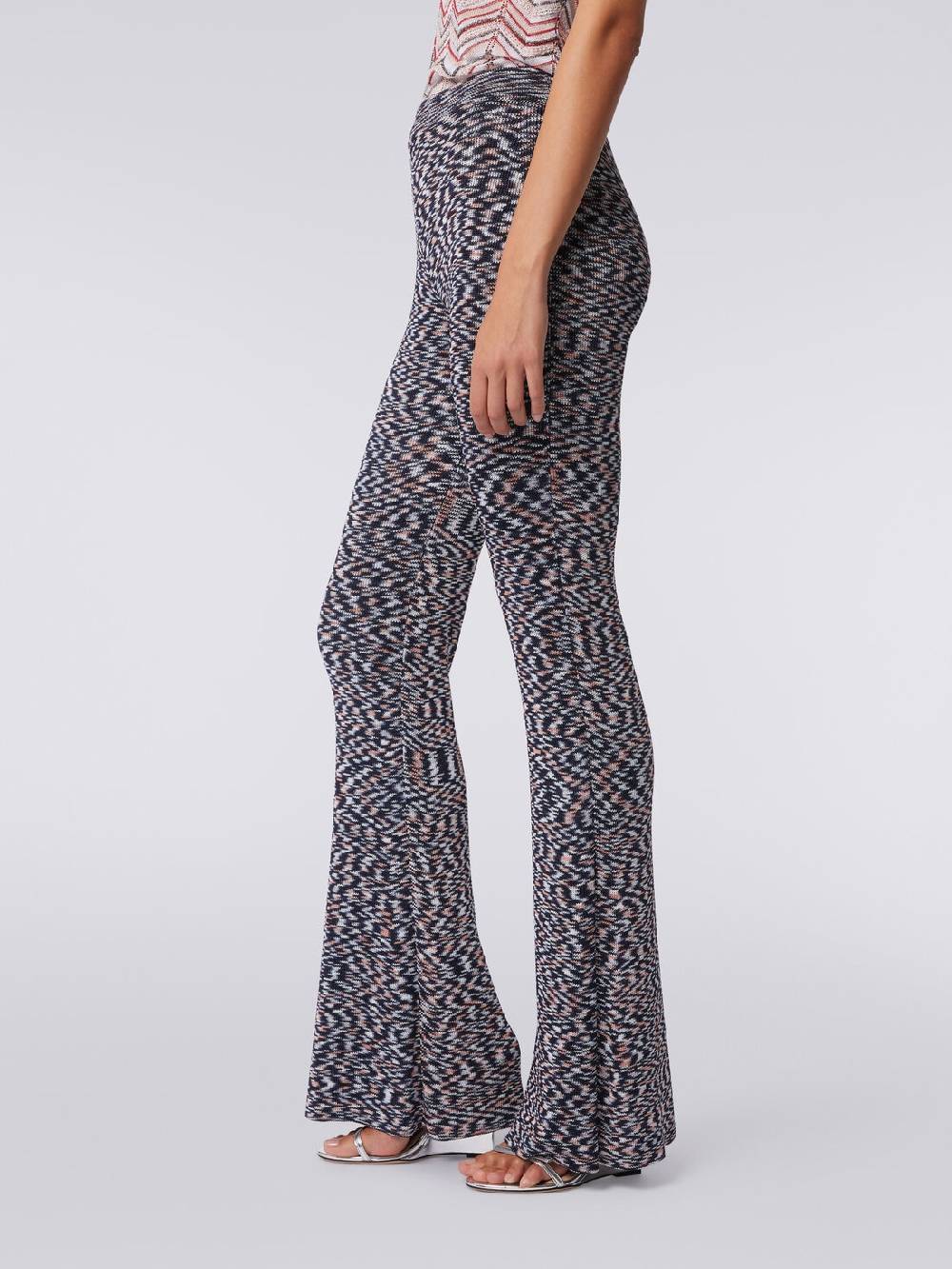 Missoni Pantaloni flare in misto viscosa fiammata Shopping Online