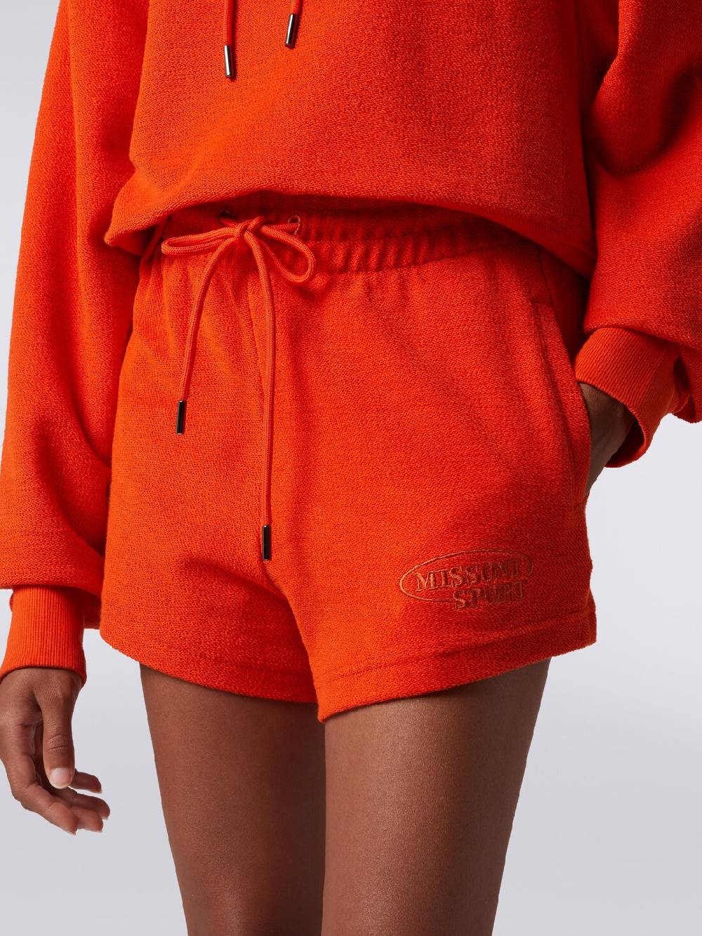 Missoni Shorts in felpa garzata con logo Prezzo Ridotto