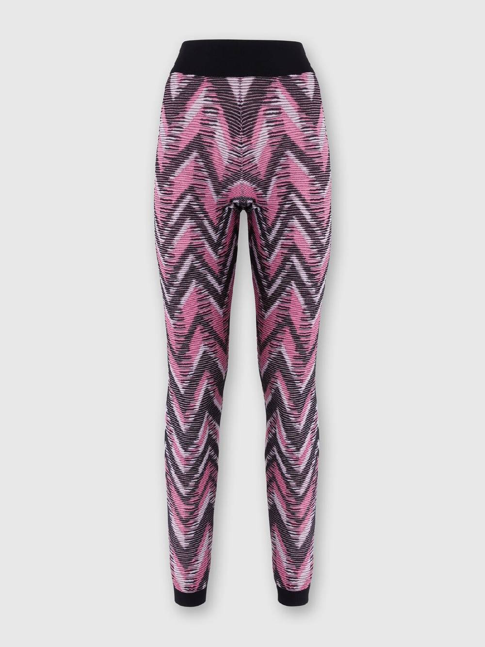 Missoni Leggings in maglia chevron con logo Convenienza