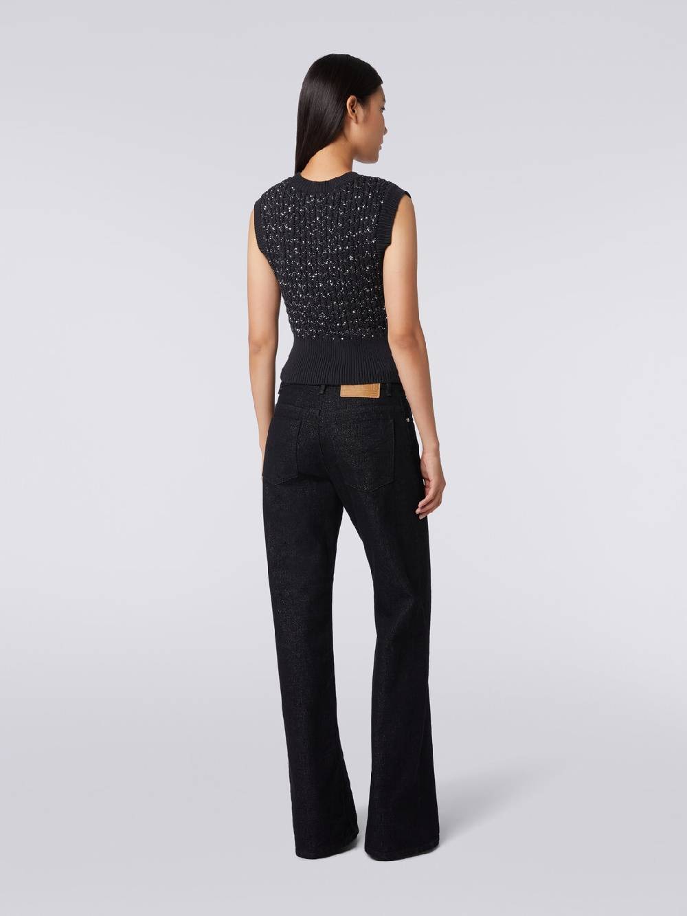 Missoni Pantaloni cinque tasche in denim lamé Sconto