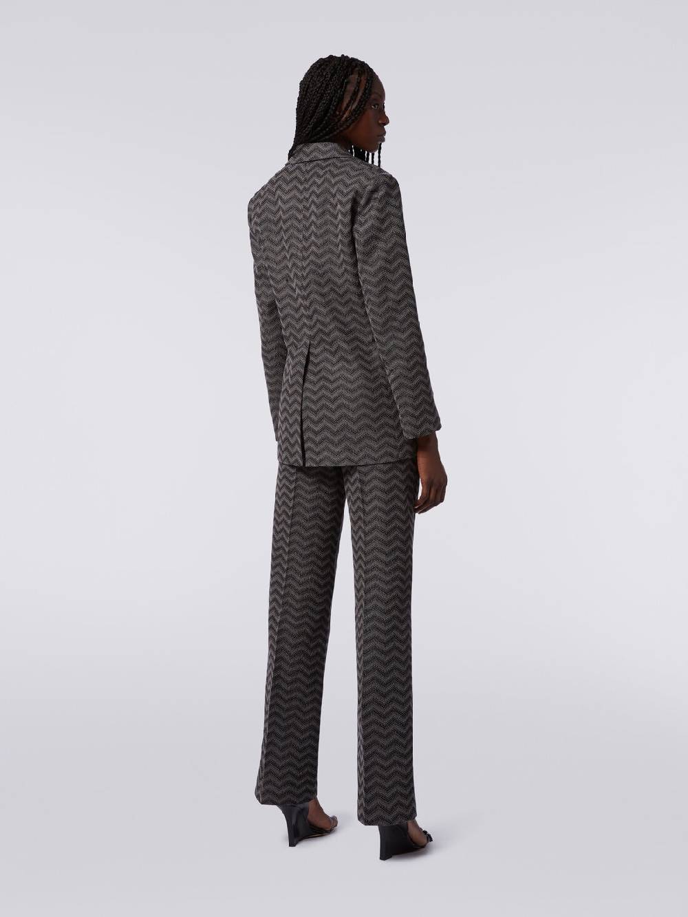 Missoni Pantaloni dritti in cotone chevron Outlet