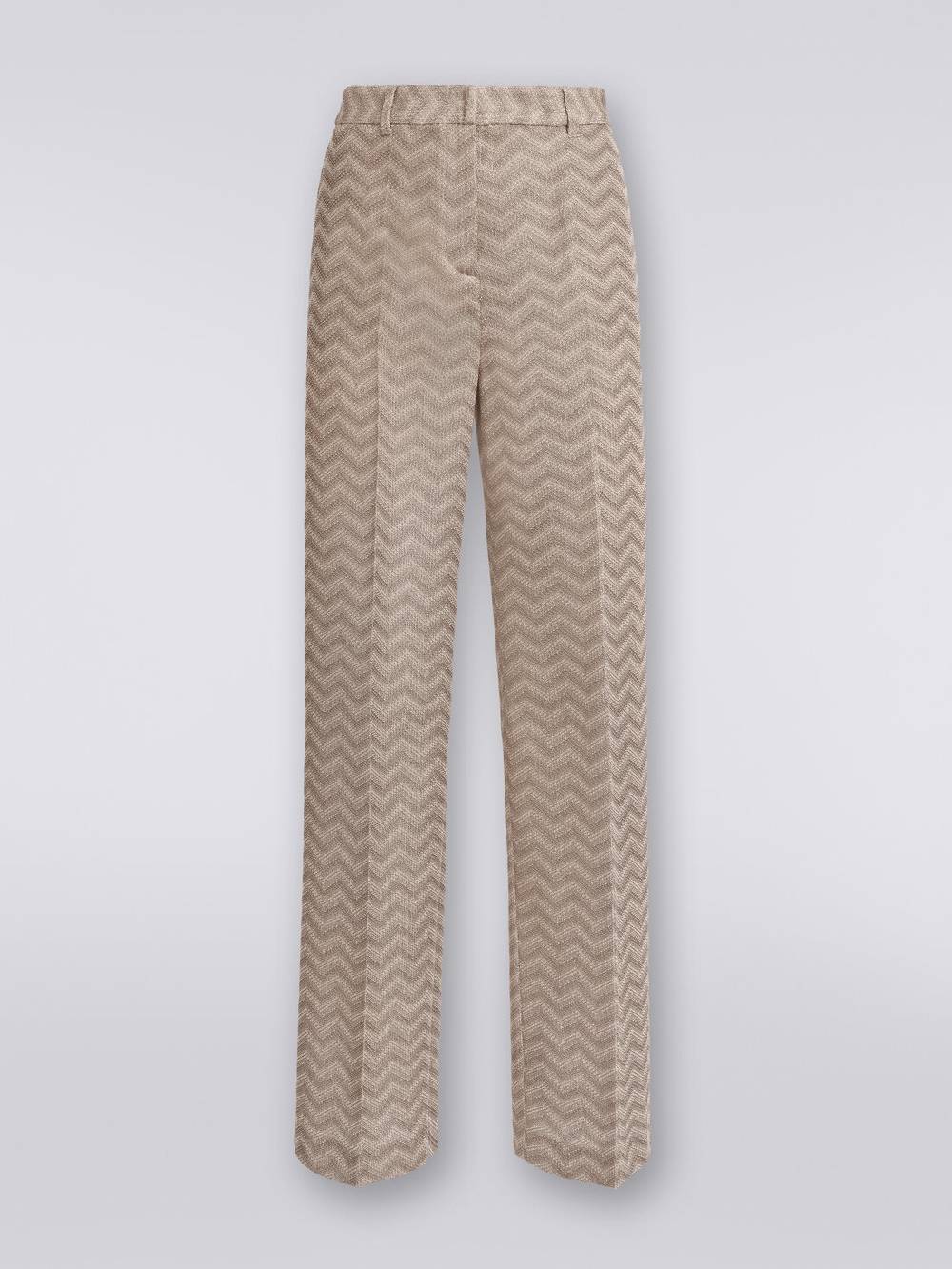 Missoni Pantaloni dritti in cotone chevron
