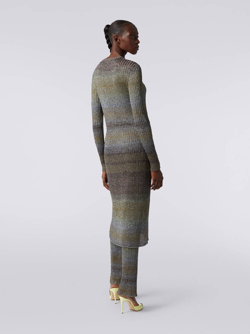 Missoni Cardigan lungo in viscosa a costine con lurex I Più Venduti
