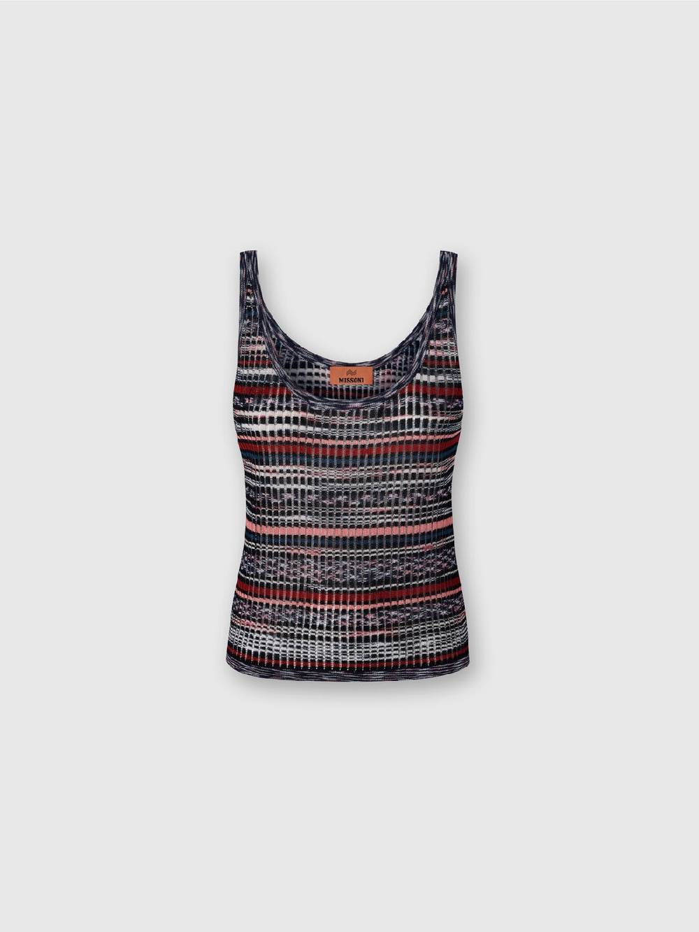 Missoni Canottiera in viscosa a costine fiammata Vendite Flash