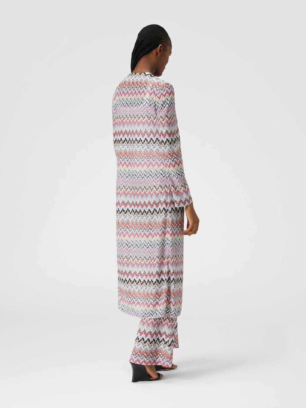 Missoni Pantaloni flare in misto viscosa lamé zig zag In Saldo