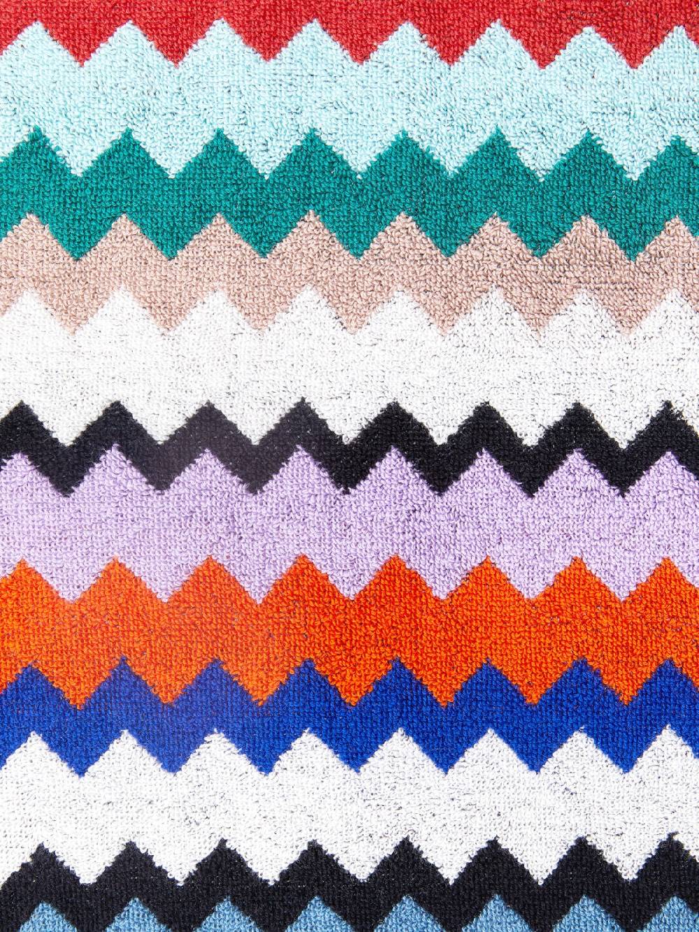 Missoni Telo mare 100x180 cm Riverbero in spugna di cotone zig zag Prezzo Ridotto