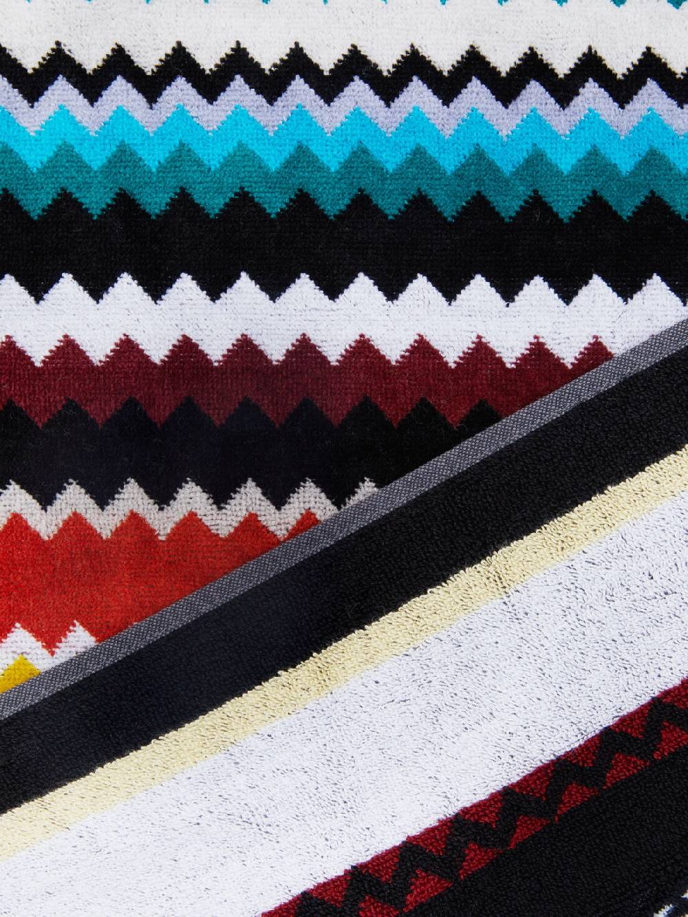 Missoni Telo mare 100x180 cm Curt in spugna di cotone zig zag Offerta