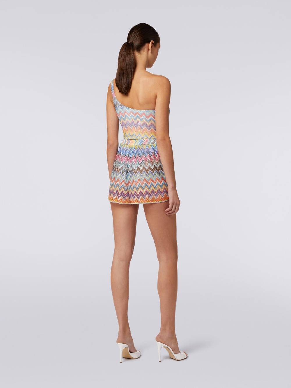 Missoni Shorts copricostume con stampa zig zag e lurex Economico