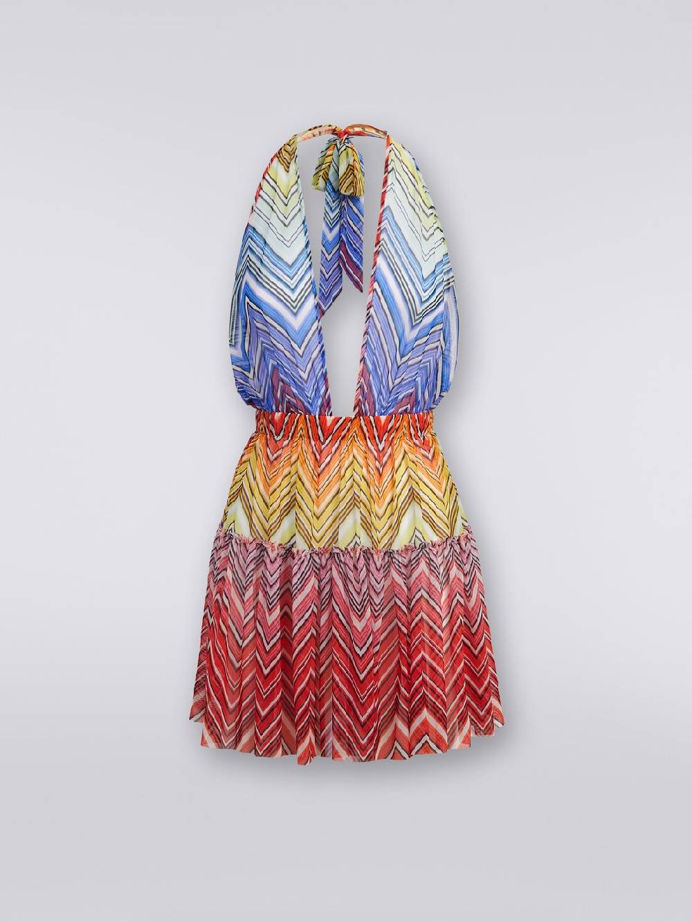 Missoni Copricostume corto in tulle stampa zig zag Vendite Flash