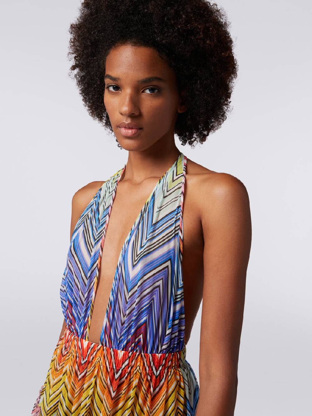 Missoni Copricostume corto in tulle stampa zig zag Vendite Flash