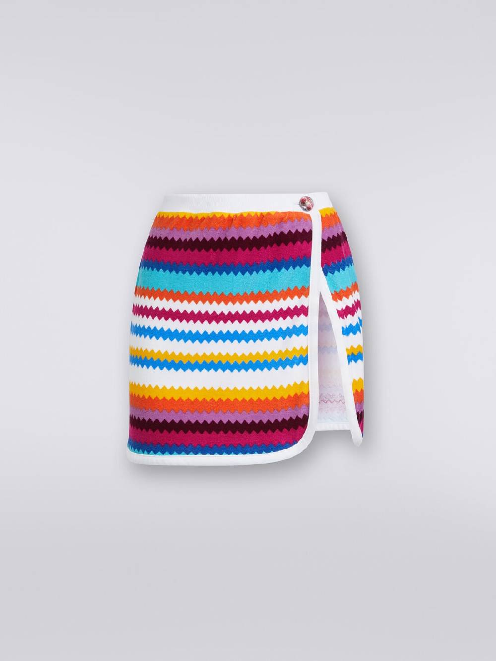 Missoni Minigonna a portafoglio in spugna stampa zig zag Negozio online di fabbrica
