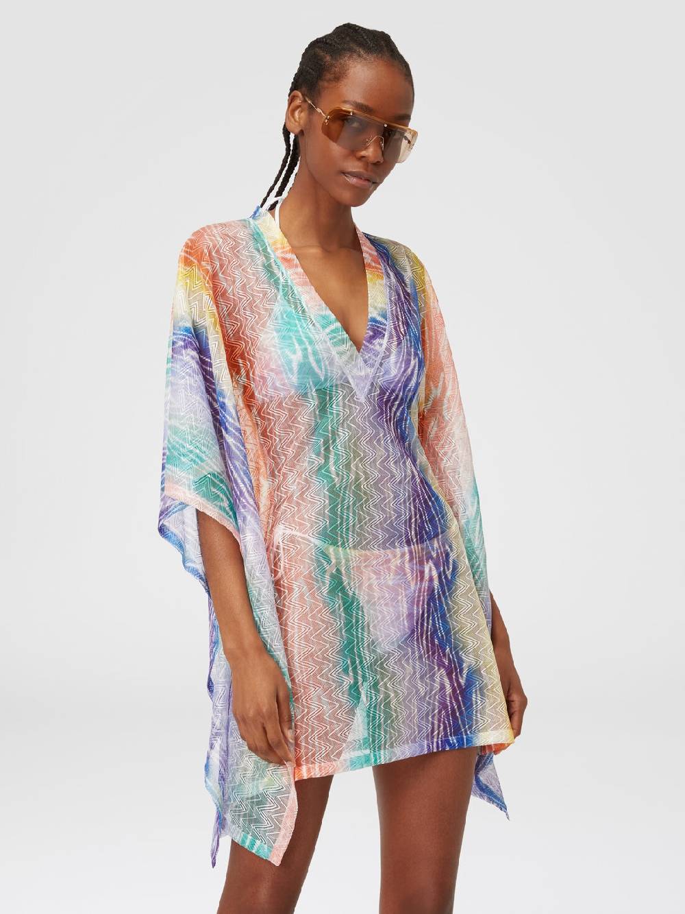 Missoni Caftano copricostume corto stampa tie-dye Grande vendita