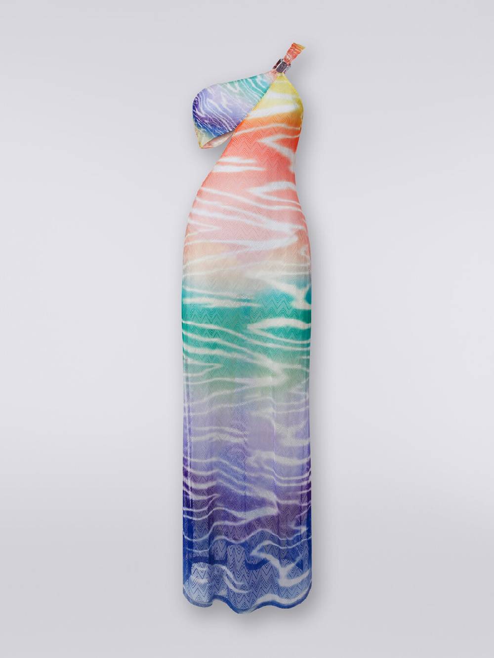 Missoni Abito copricostume lungo monospalla stampa tie-dye Shopping online