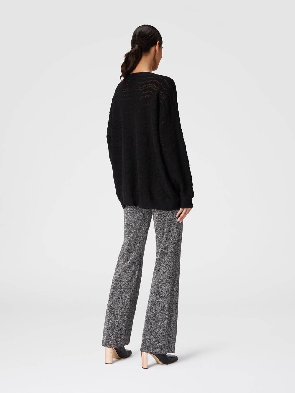 Missoni Pullover con scollatura a V e zig zag tono su tono Cyber Monday