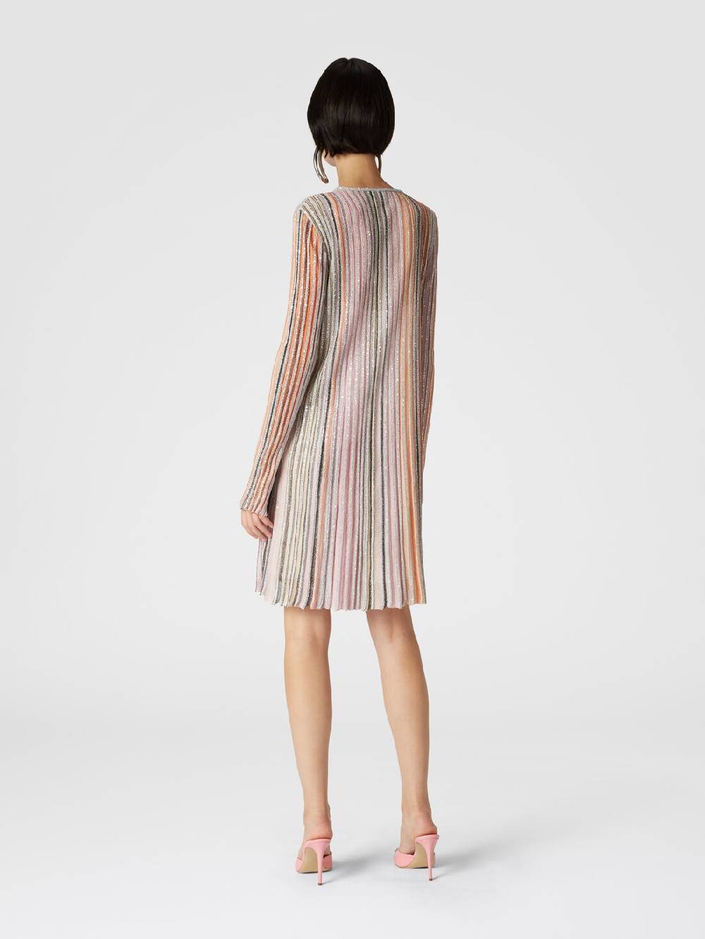 Missoni Abito plissée parzialiazzato con paillettes Offerta San Valentino
