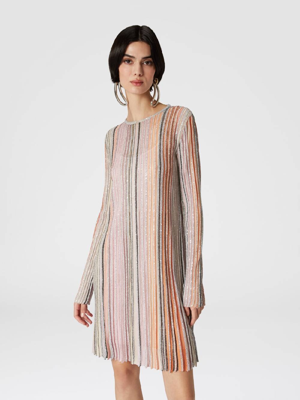 Missoni Abito plissée parzialiazzato con paillettes Offerta San Valentino