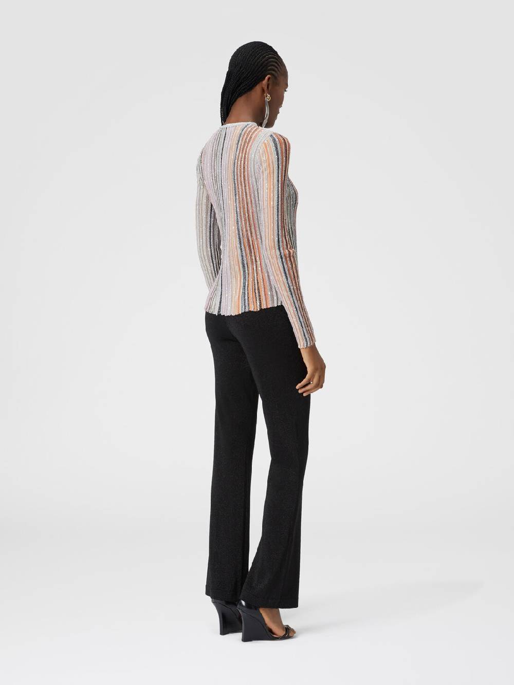 Missoni Maglia a costine parzializzate con paillettes Offerta Anniversario