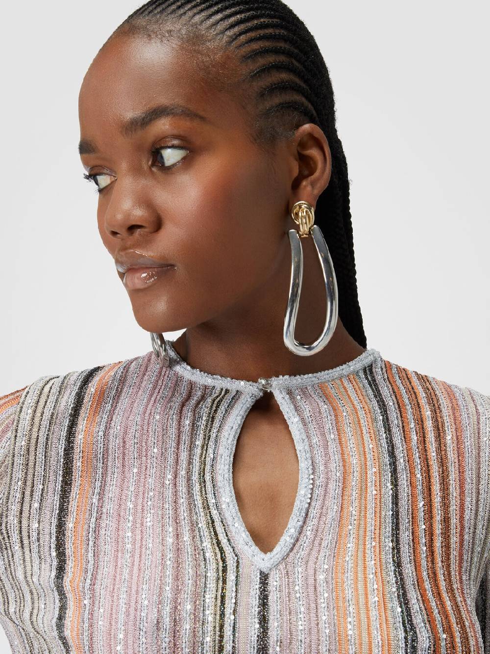 Missoni Maglia a costine parzializzate con paillettes Offerta Anniversario