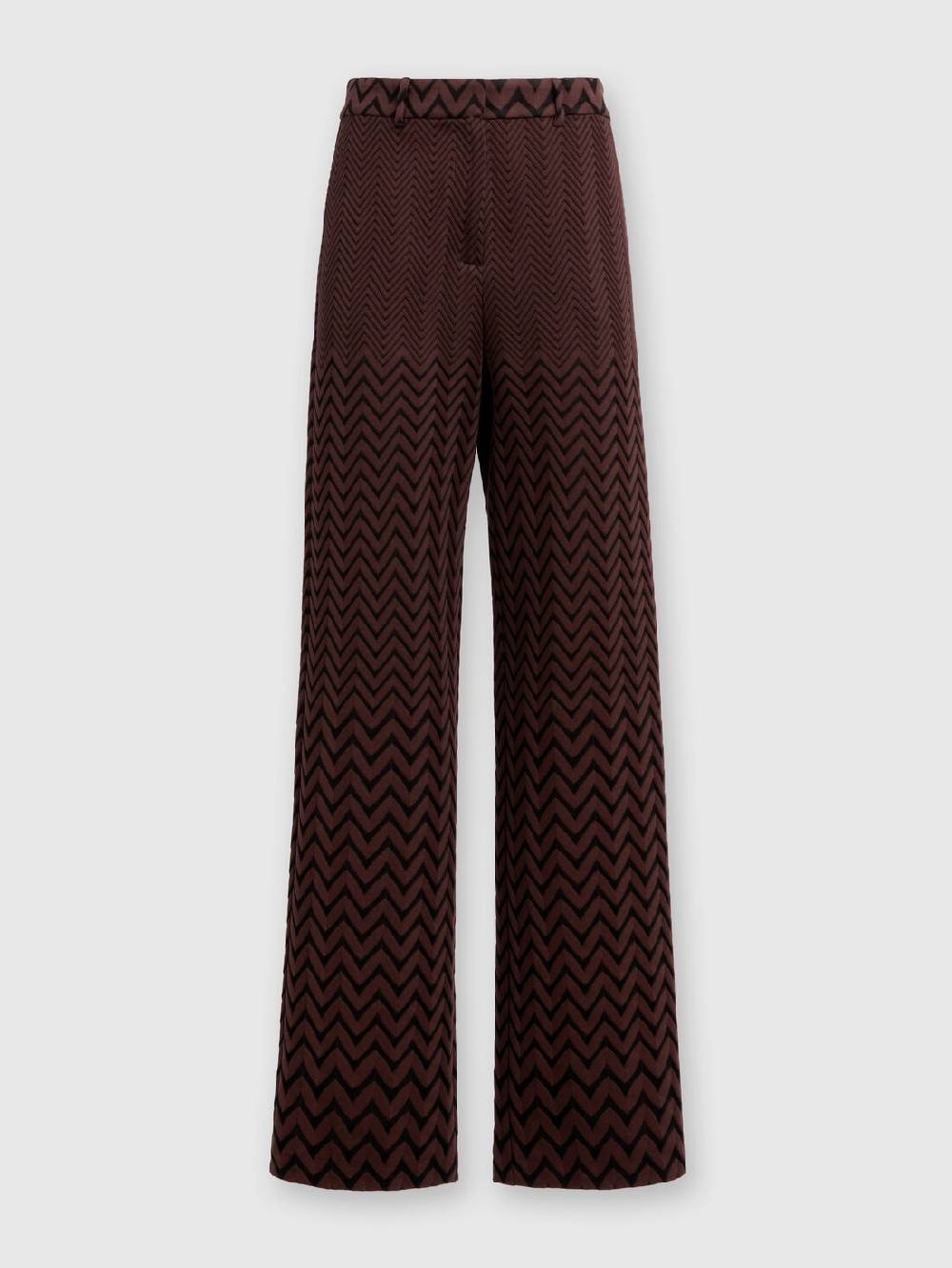 Missoni Pantaloni classici in cotone e viscosa zig zag Smaltimento dello stoccaggio