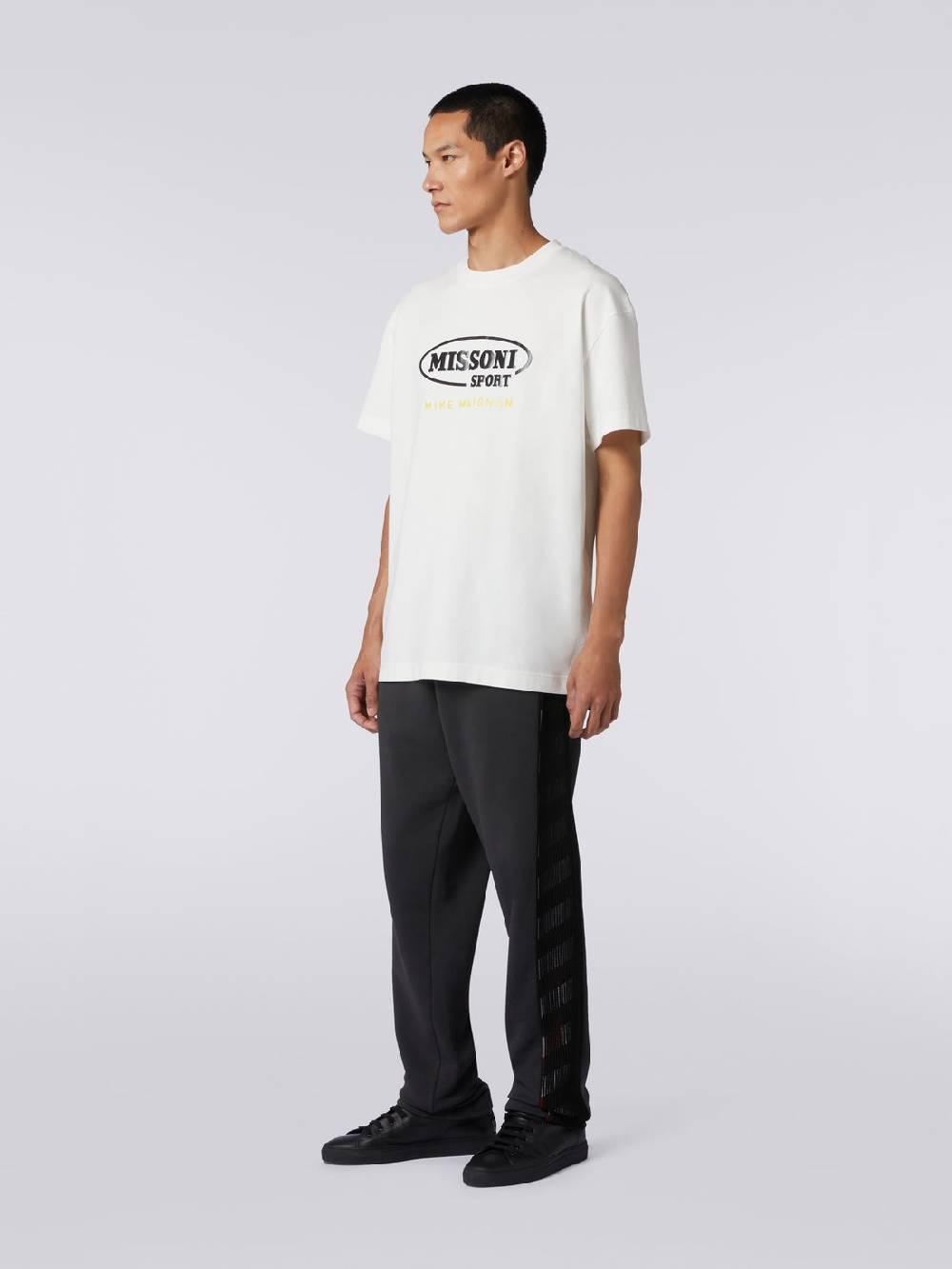 Missoni T-shirt girocollo in cotone con logo in collaborazione con Mike Maignan Offerta migliore