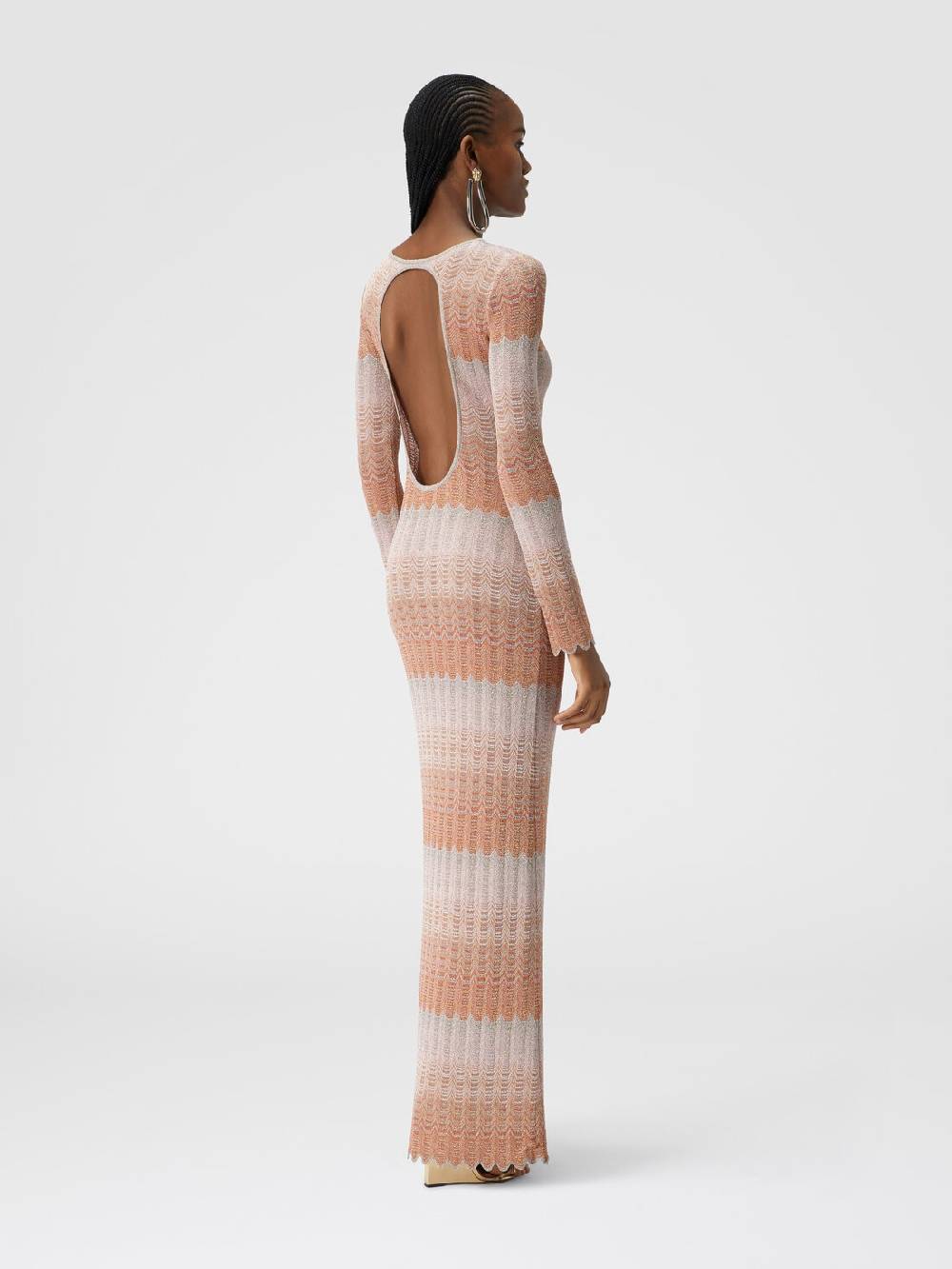 Missoni Abito lungo con motivo greca lamé Lightning offer
