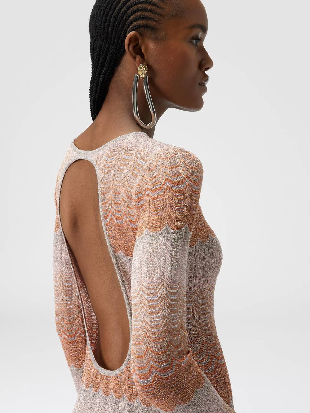 Missoni Abito lungo con motivo greca lamé Lightning offer