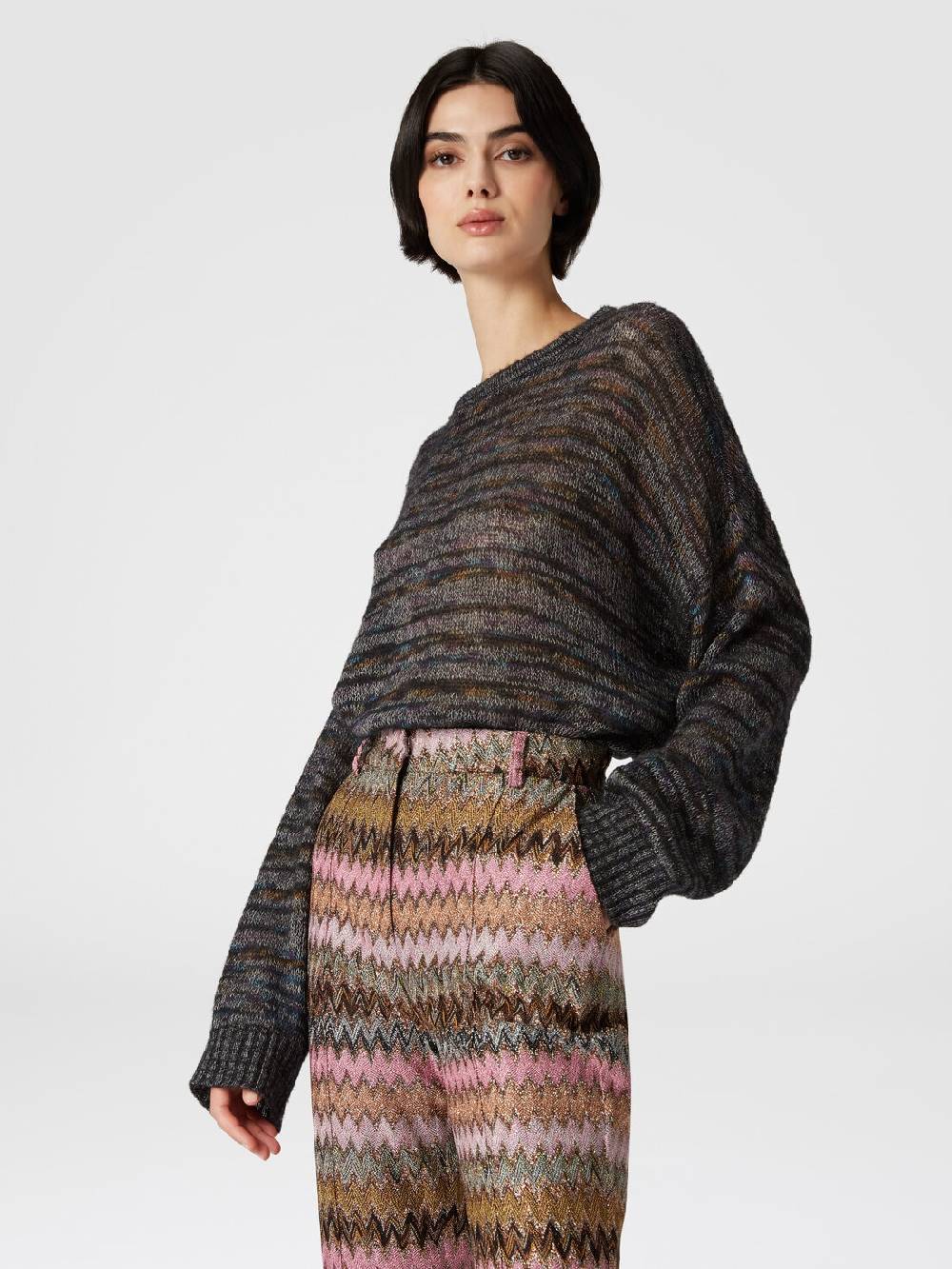 Missoni Pullover girocollo in viscosa, alpaca e lana Grandi sconti