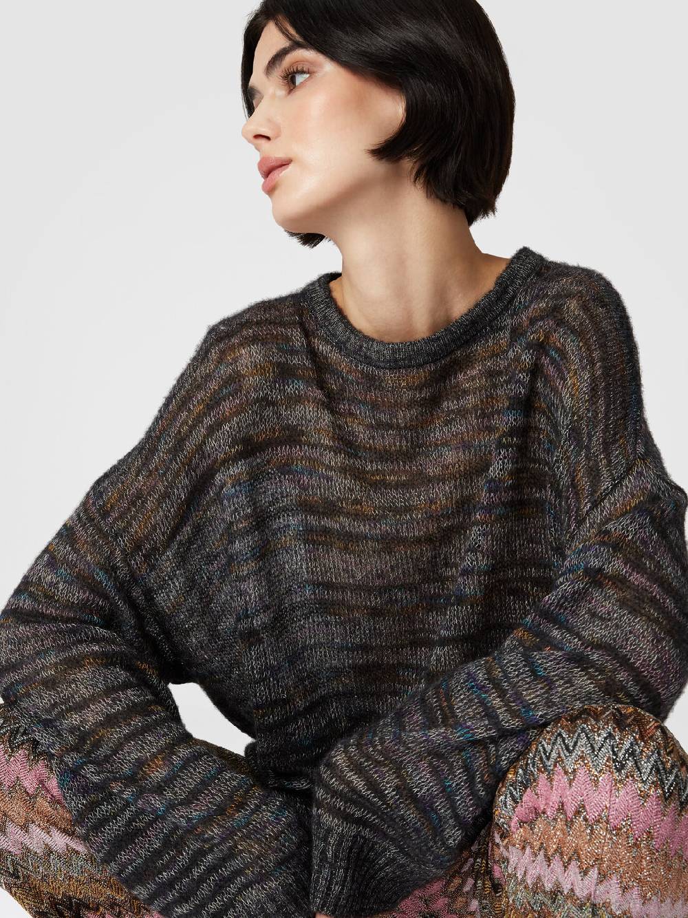 Missoni Pullover girocollo in viscosa, alpaca e lana Grandi sconti