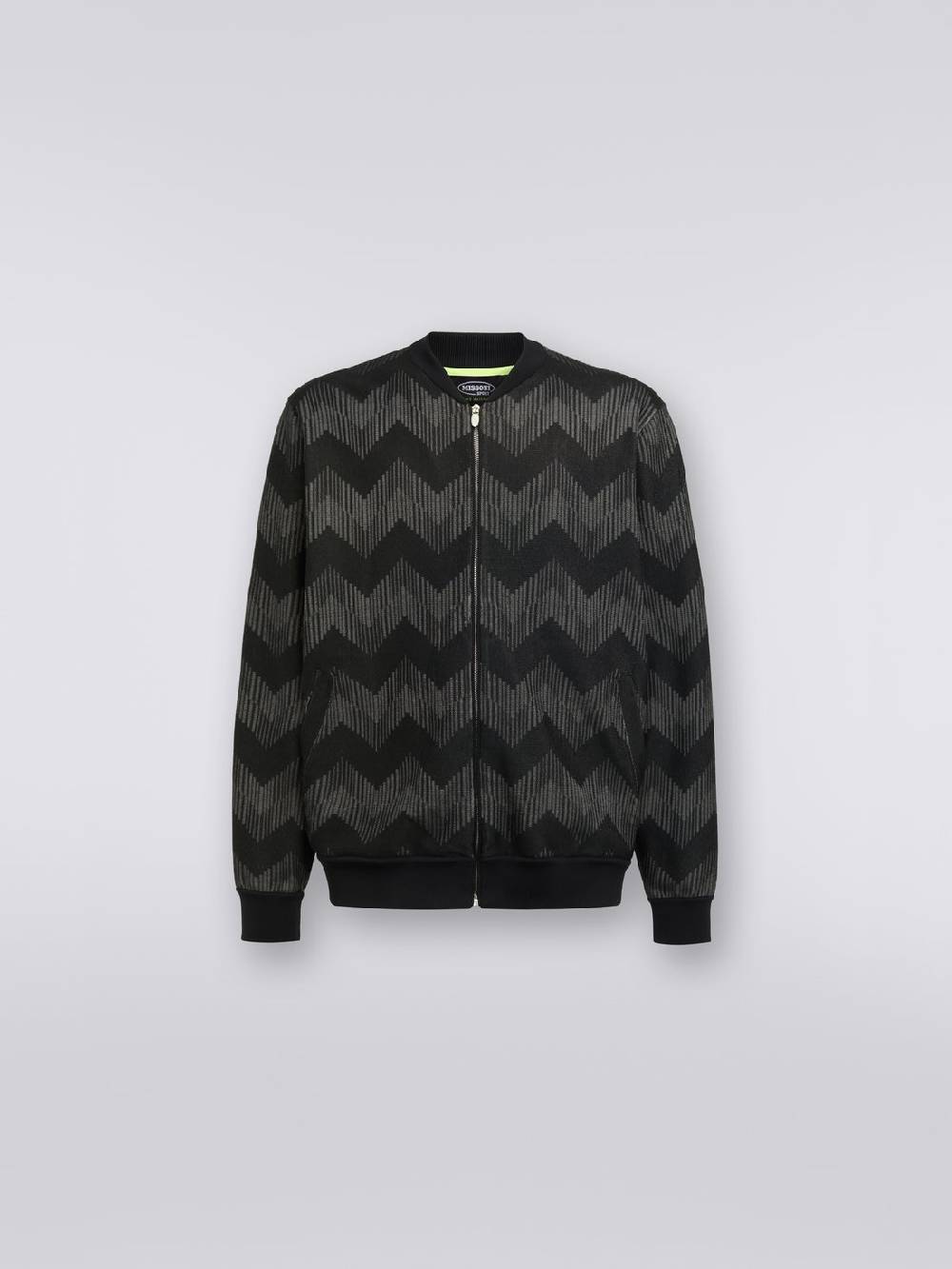 Missoni Bomber in misto cotone zig zag in collaborazione con Mike Maignan