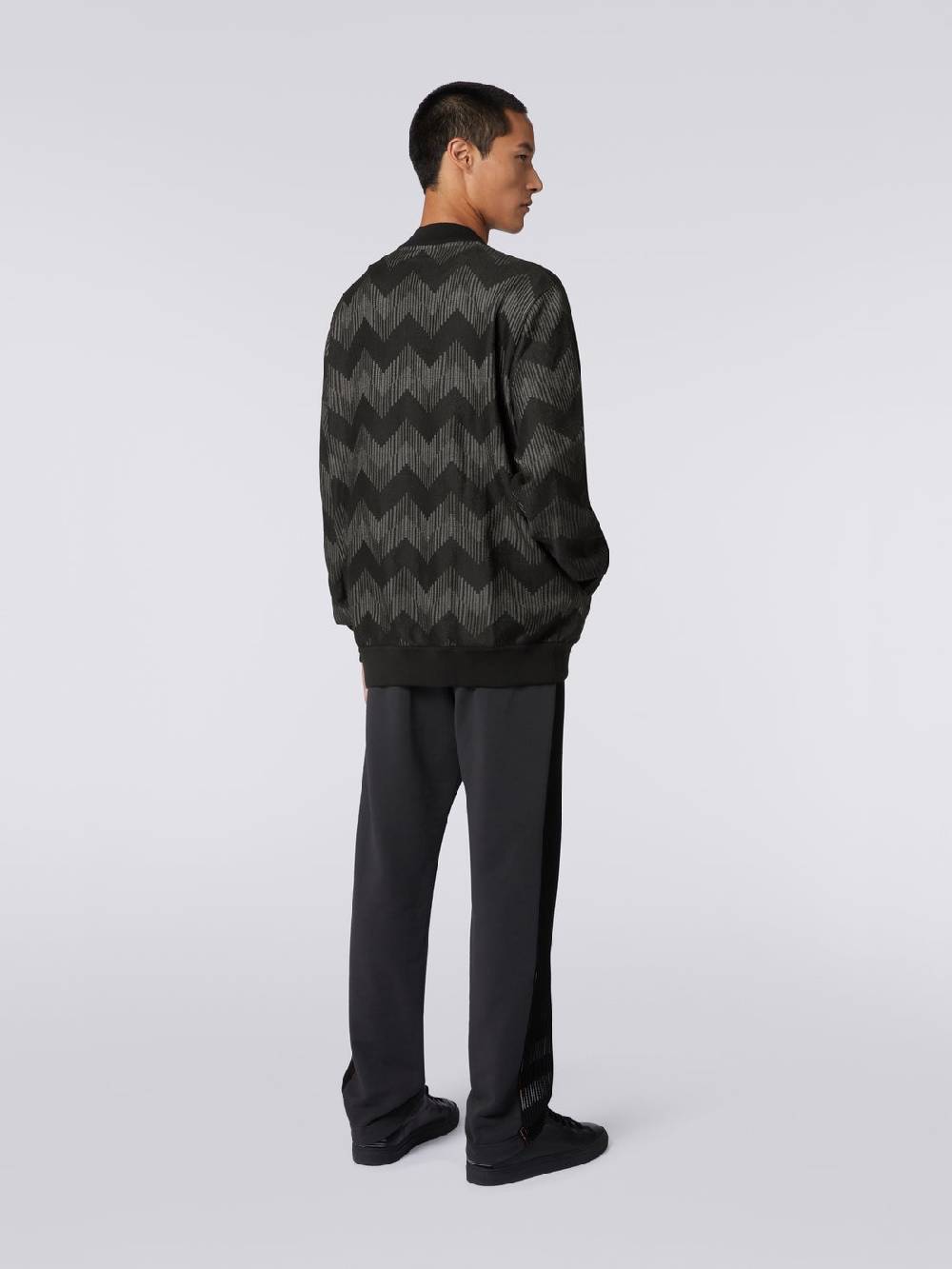 Missoni Bomber in misto cotone zig zag in collaborazione con Mike Maignan Ritorno libero