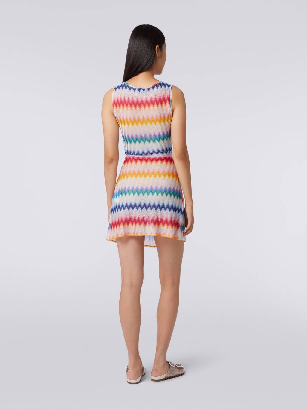 Missoni Copricostume corto con scollatura torchon e stampa zig zag Rilascio limitato