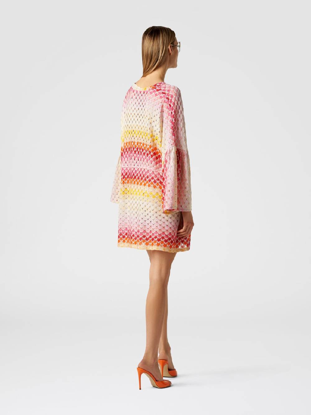 Missoni Caftano copricostume corto effetto pizzo con lurex Ultimo giorno