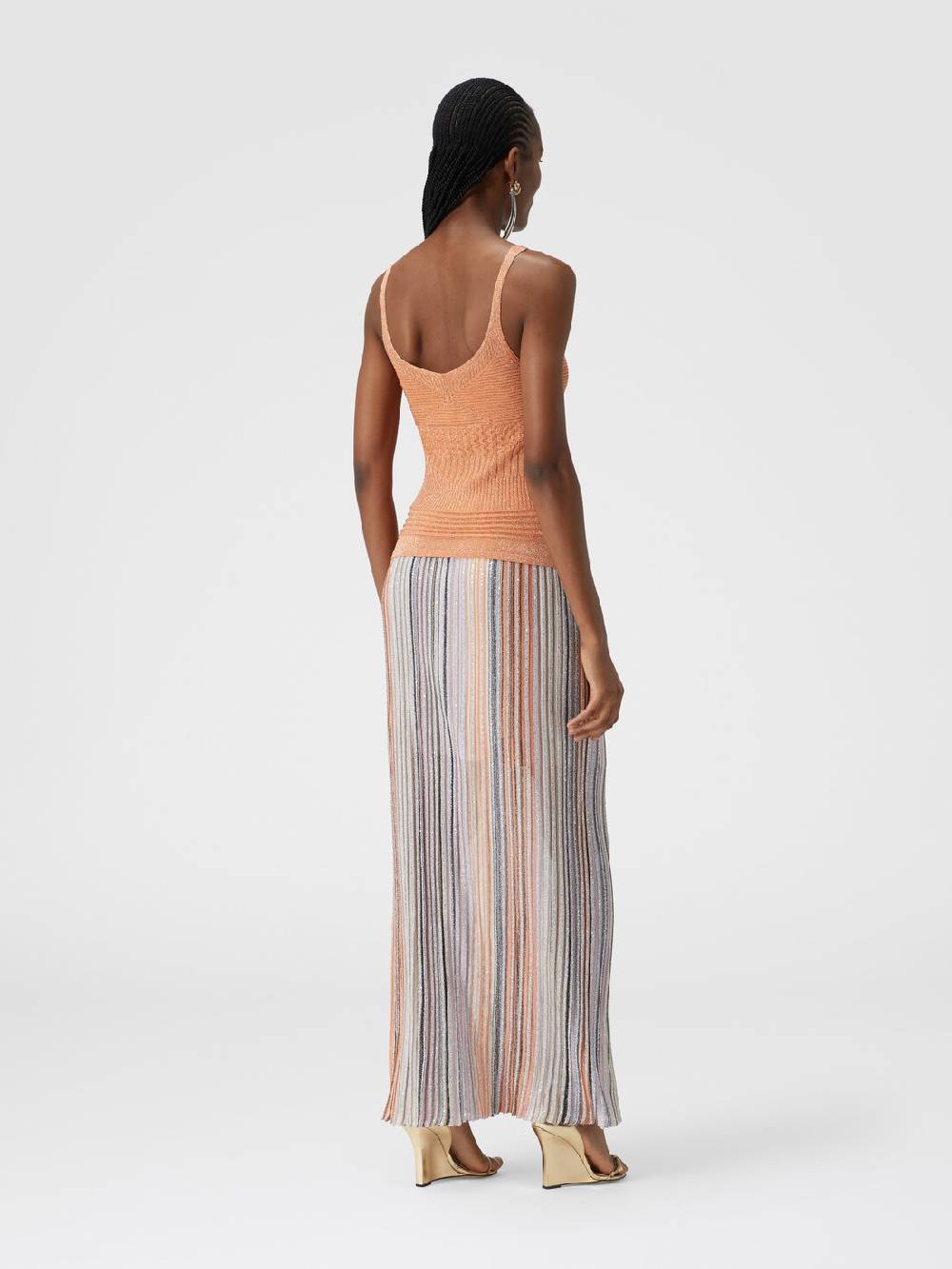 Missoni Canottiera in viscosa multilavorazione lamé Fino al 50% di sconto