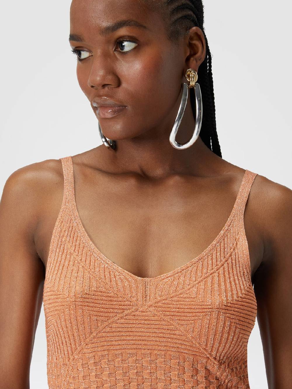 Missoni Canottiera in viscosa multilavorazione lamé Fino al 50% di sconto