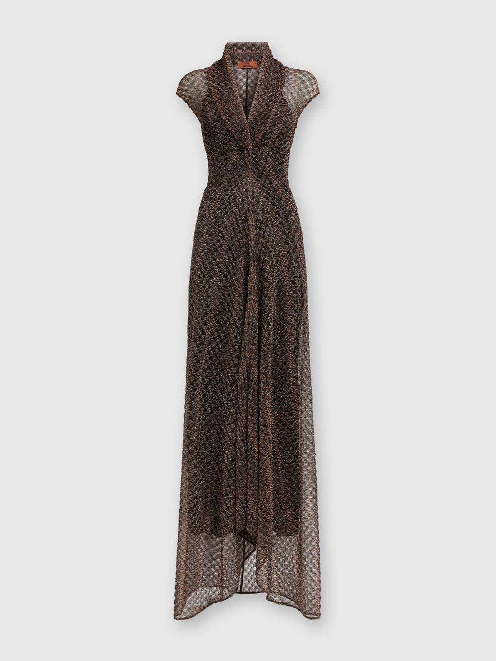 Missoni Abito lungo in pizzo lamé con scollatura torchon Fino al 60% di sconto