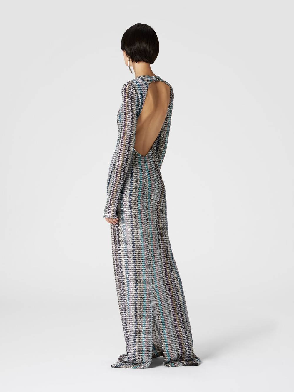 Missoni Abito lungo con paillettes e dettaglio cut out Only for today