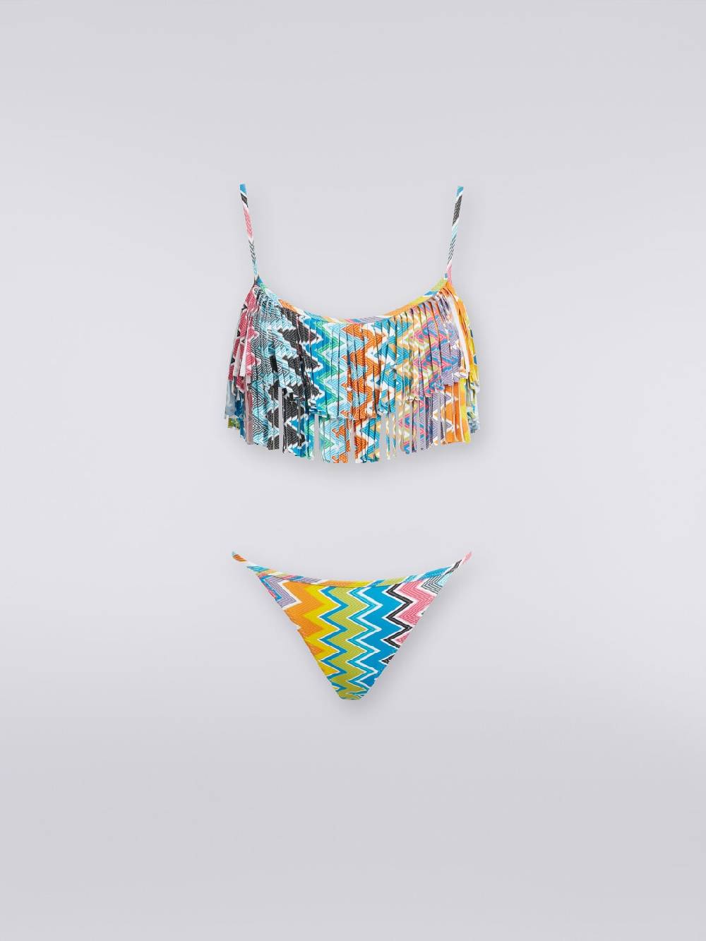 Missoni Bikini in tessuto stretch stampato con top frange Discount Store per i nuovi prodotti
