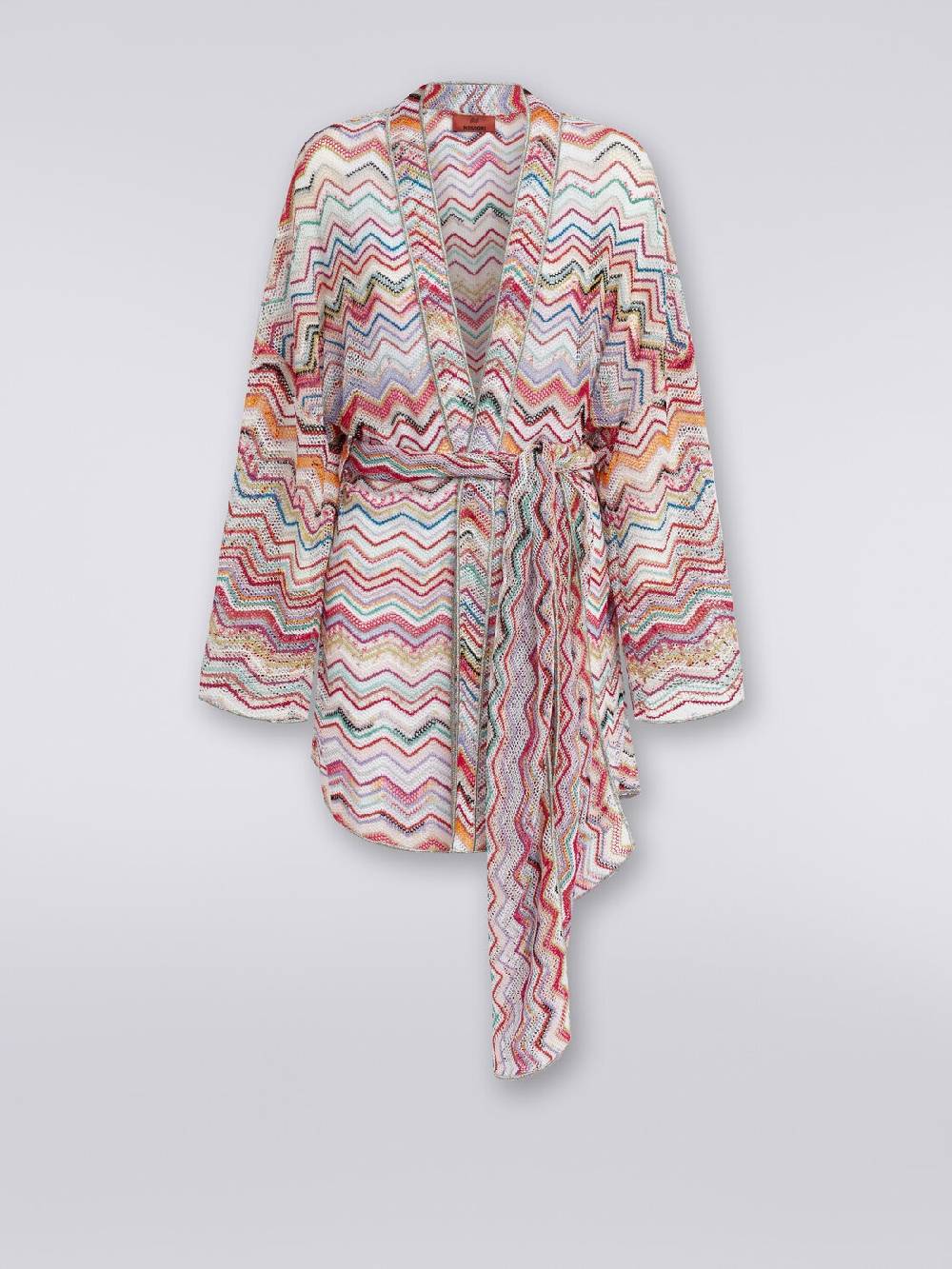 Missoni Copricostume a vestaglia in crochet zig zag con lurex Limitato a 3 giorni