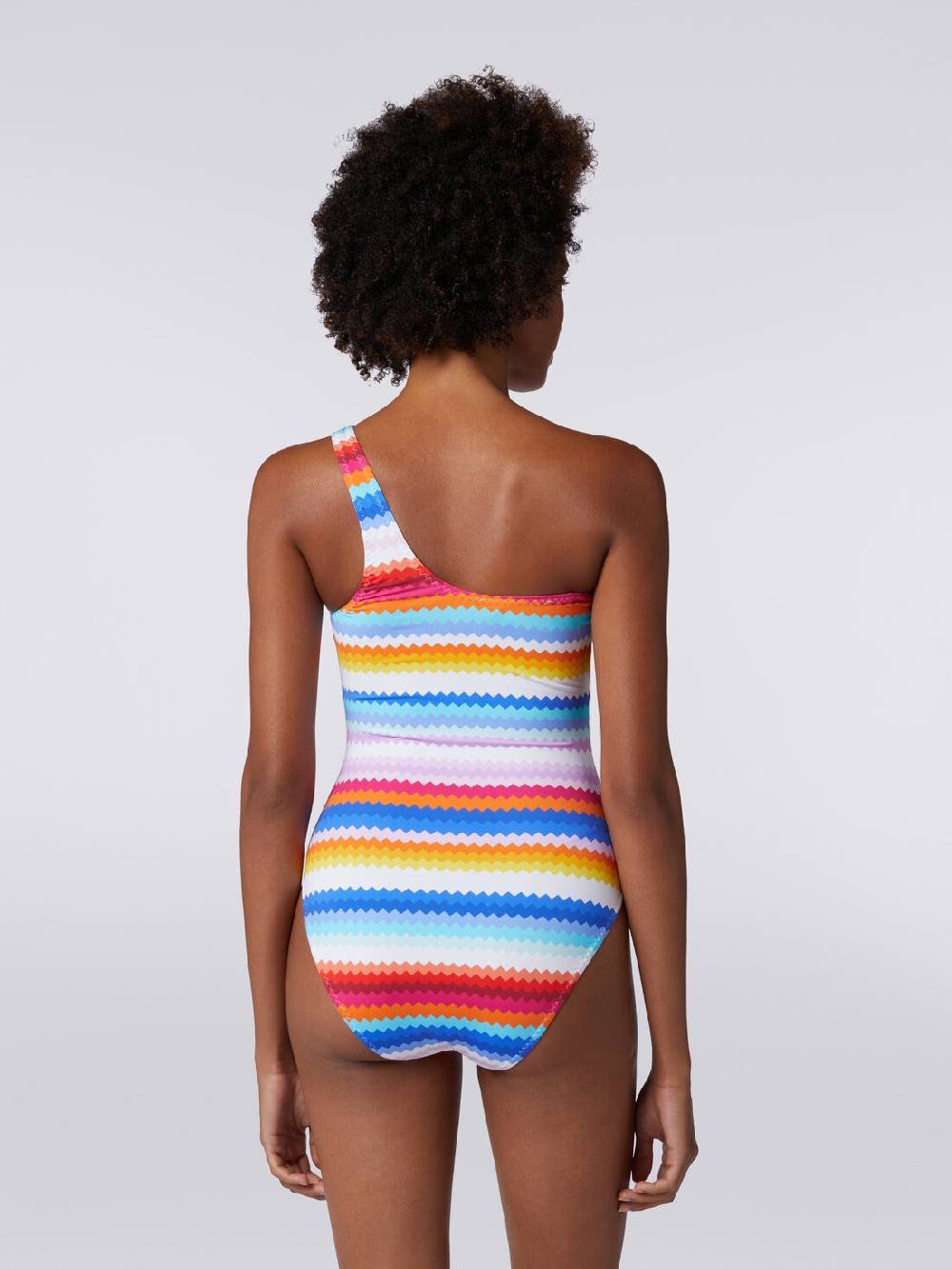 Missoni Costume intero monospalla stampa zig zag Duty-free