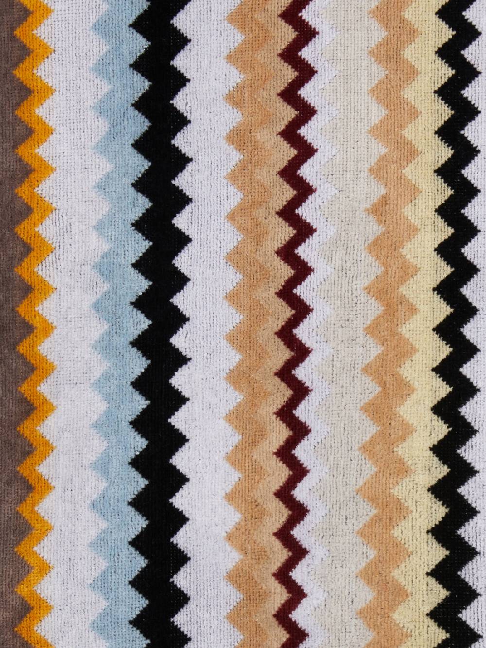 Missoni Accappatoio lungo con cappuccio Curt in spugna di cotone chevron Italy