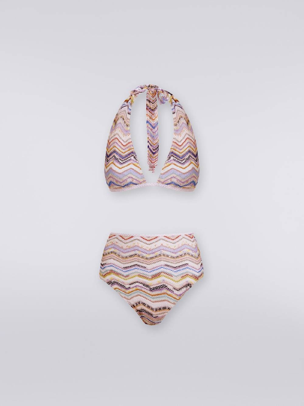 Missoni Bikini in crochet con lurex e slip a vita alta Pezzi Unici