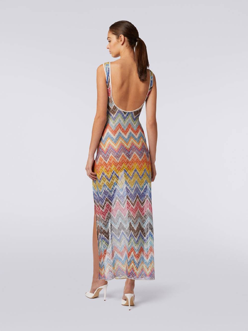 Missoni Copricostume lungo stampa zig zag con lurex Soddisfazione Garantita