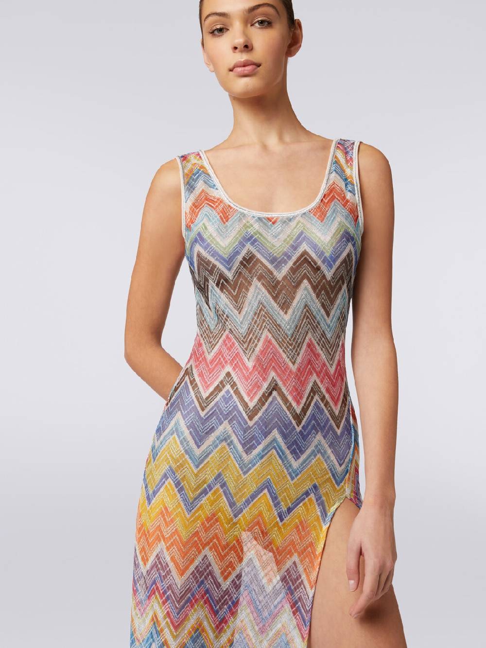 Missoni Copricostume lungo stampa zig zag con lurex Soddisfazione Garantita