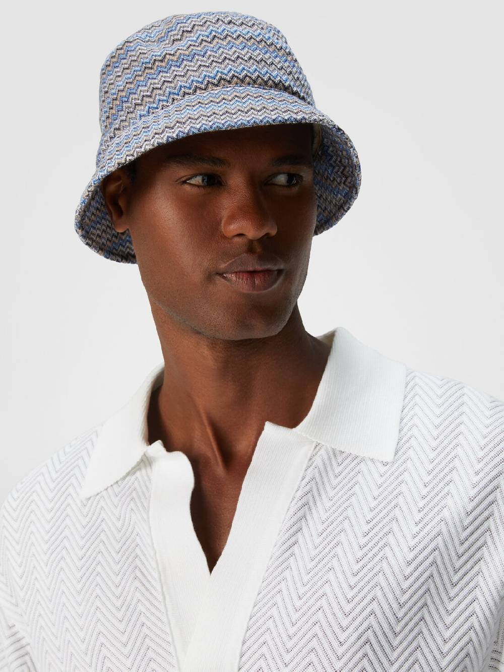 Missoni Bucket hat in viscosa e cotone zig zag Acquista Ora