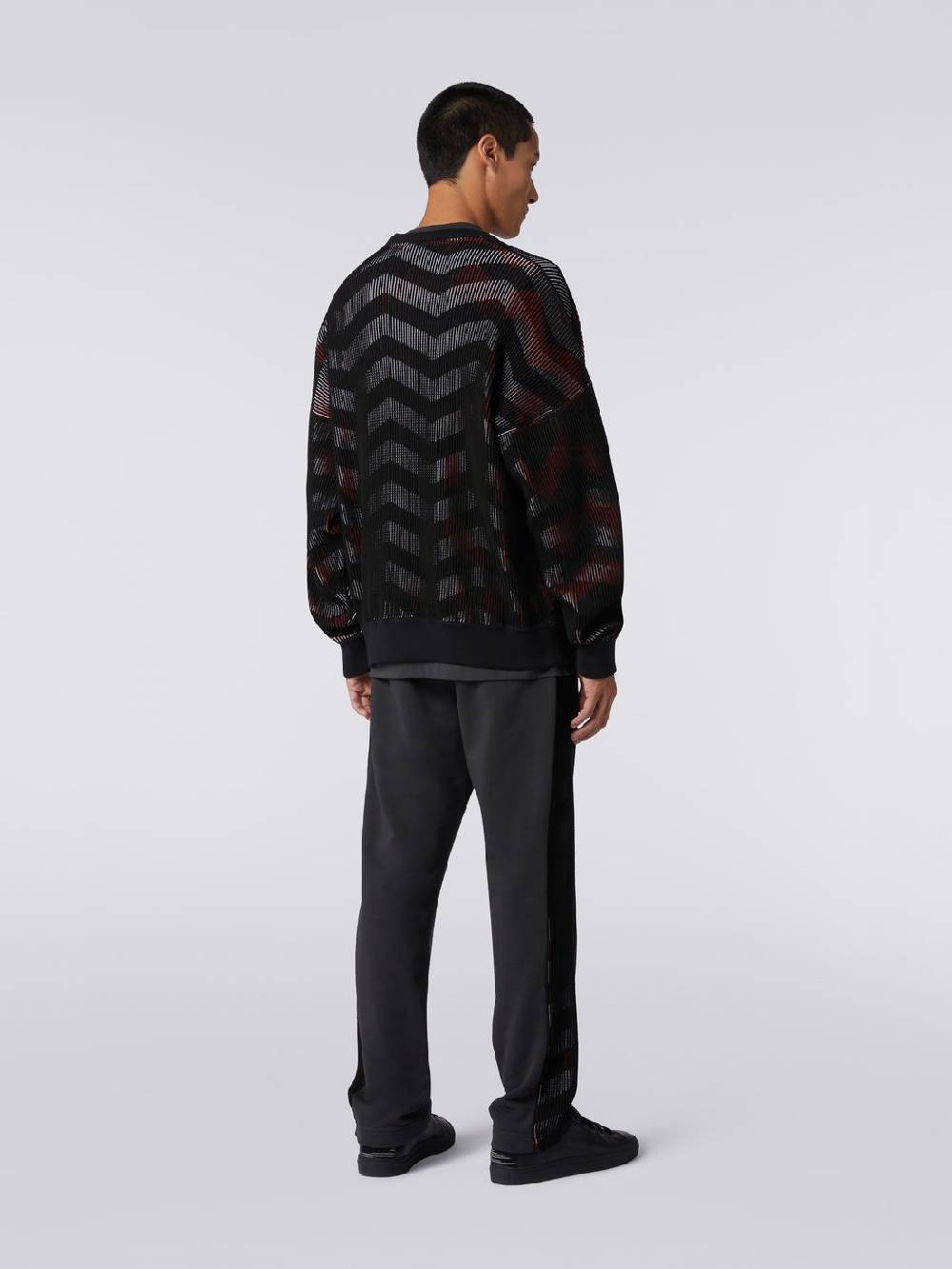 Missoni Maglione girocollo in misto cotone chevron in collaborazione con Mike Maignan Consegna Veloce