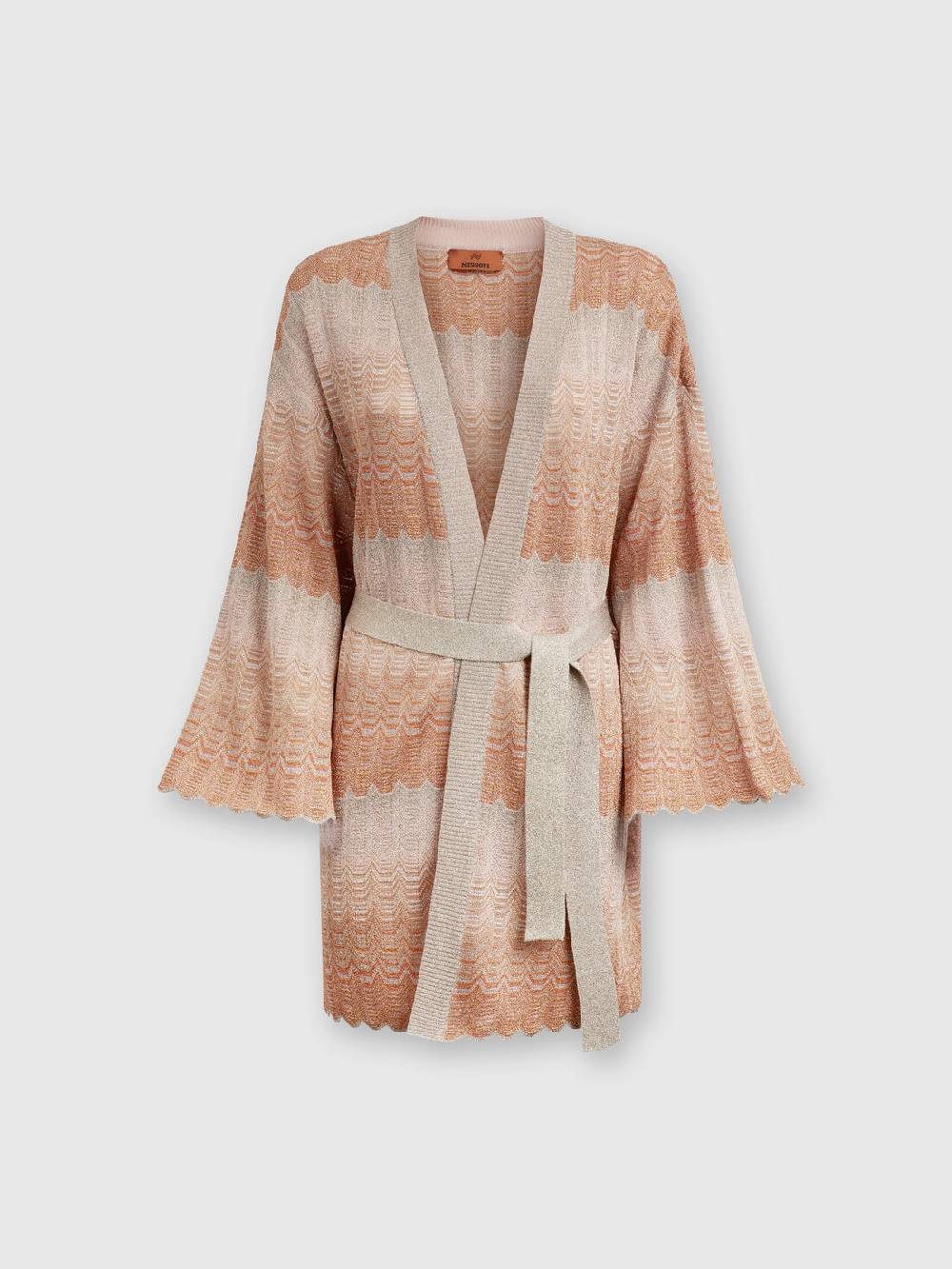 Missoni Cardigan con motivo greca zig zag e cintura Fino Al -60%