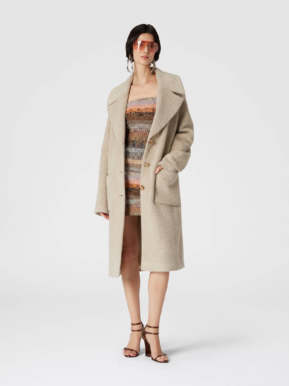 Missoni Cappotto lungo in misto alpaca Shopping Online