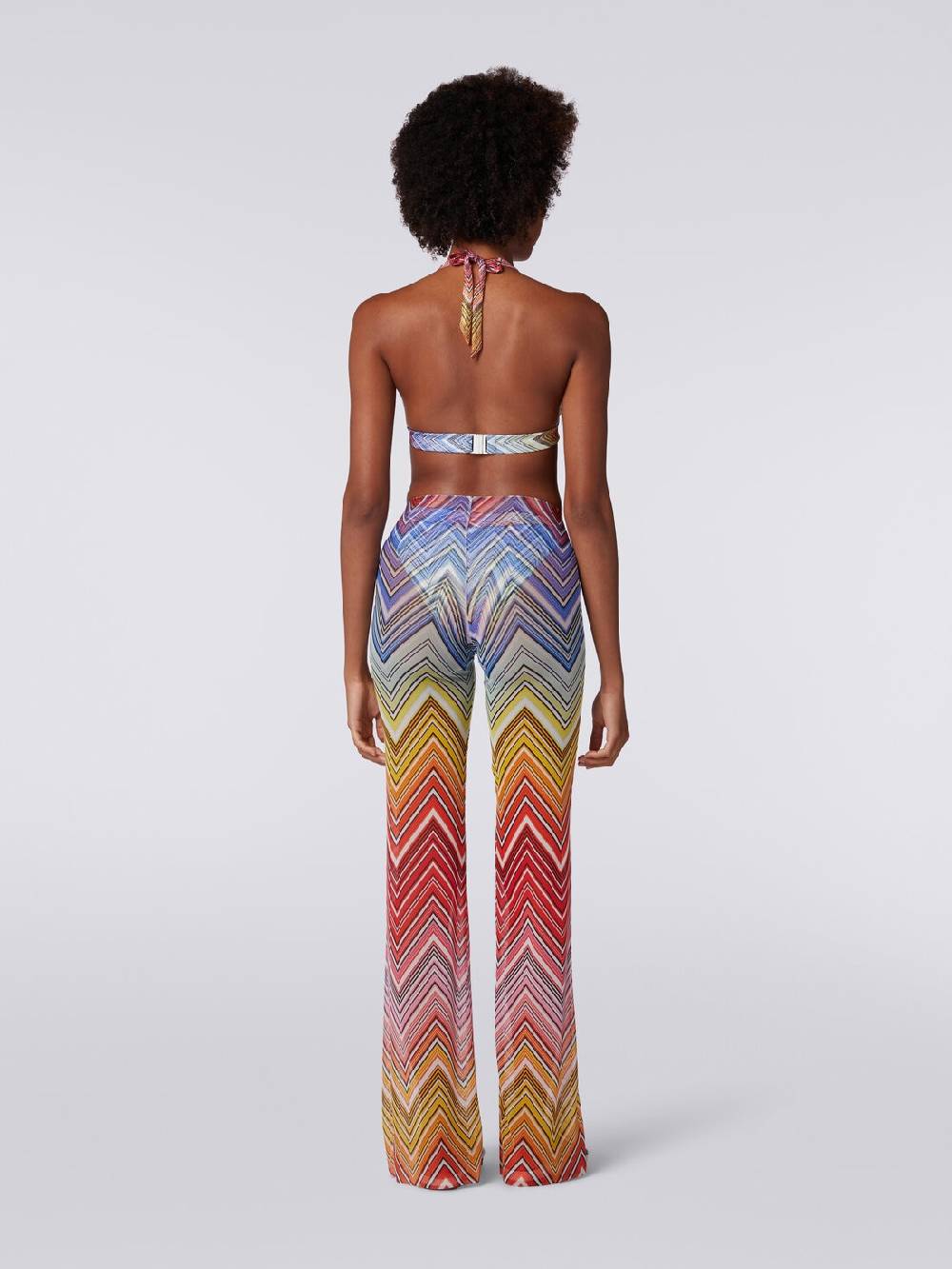 Missoni Pantaloni copricostume in tulle stampa zig zag Convenienza