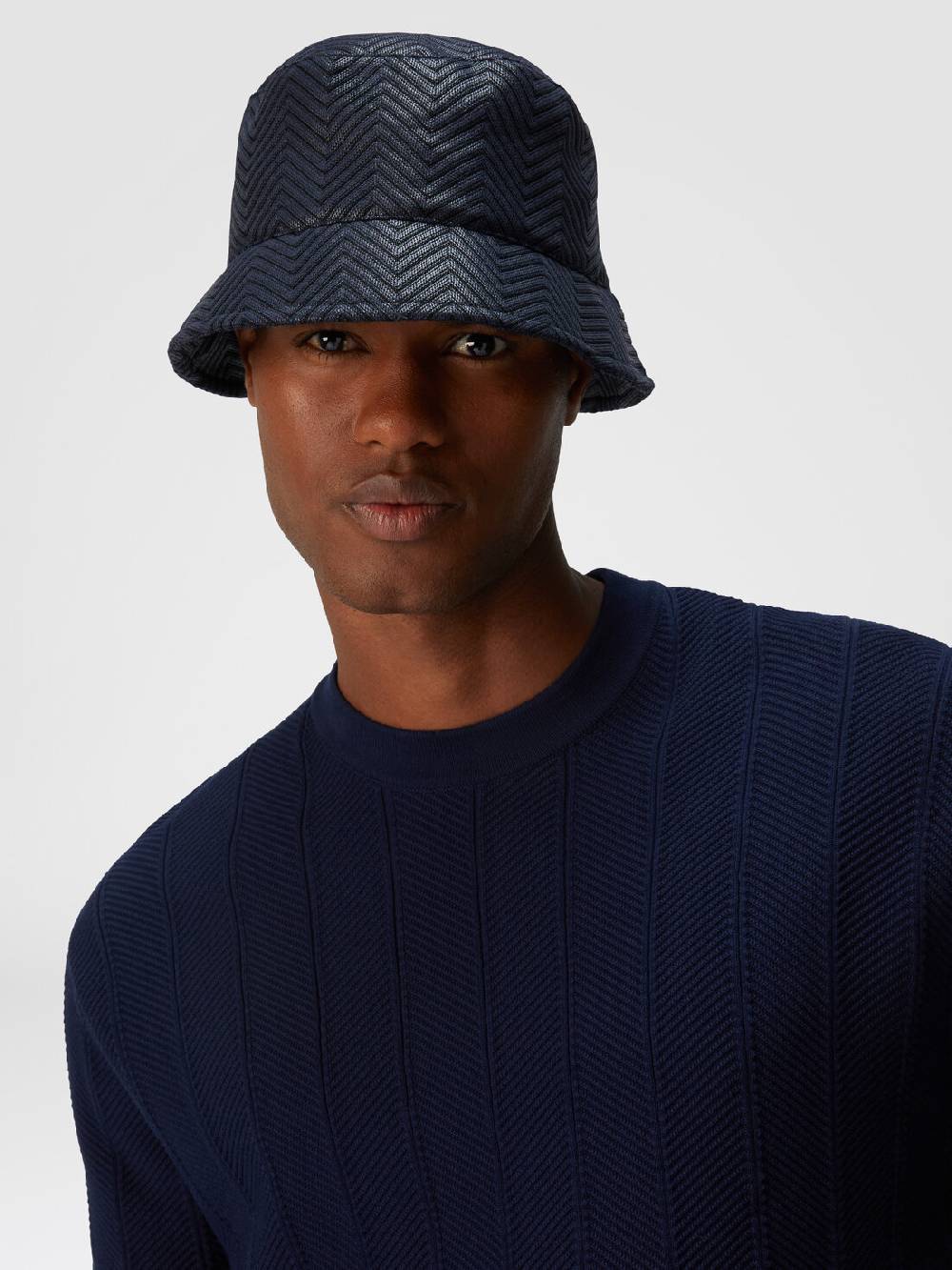 Missoni Bucket hat in cotone e viscosa chevron Sconto